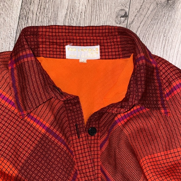 Vintage Ted Lapidus Plaid Blouse 38 - Picture 6 of 7